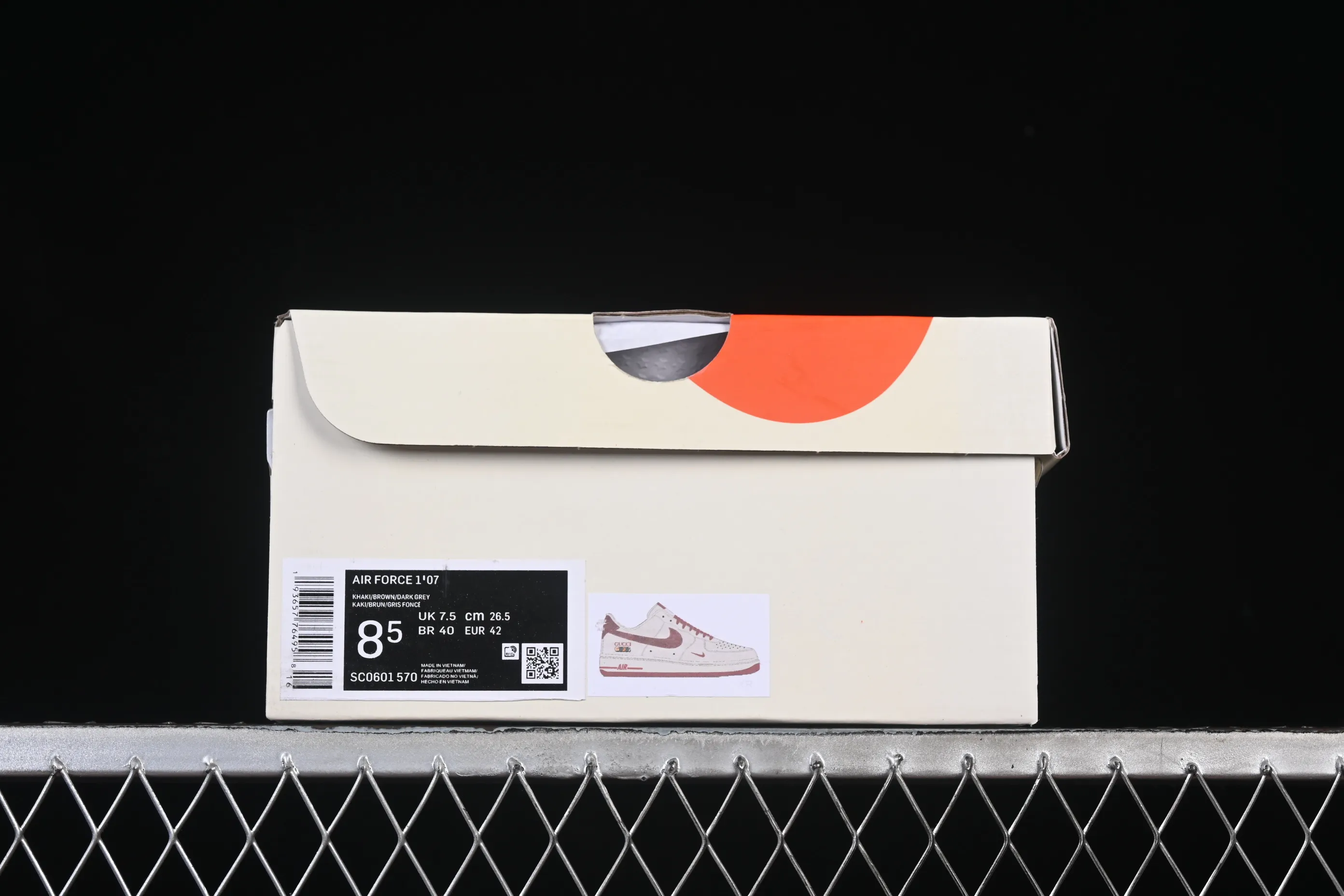 All categories Nk Air Force 1 Air Force series Nk Air Force 1 Low Air Force low-top Nike Air Force 1'07 Low Gucci co-branded white and red Air Force 1 low-top casual sneakers SC0601-570